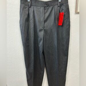 Escada by Margaretha Ley wool pants dark grey 42 NWT